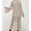 Women's Long Sequin Cardigan - CARAMELA - 3 of 4
