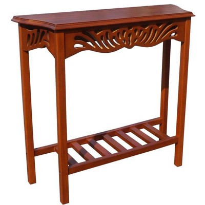 D-Art Collection Mahogany Honey Entrance Wall Table