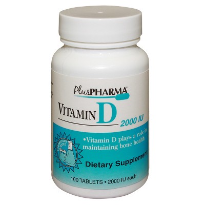 Plus Pharma - Vitamin D - 2000 iu - 100 tabs