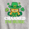 Boys' - Garfield - Charmed Im Sure Graphic Long Sleeve Fleece Sweatshirt - 2 of 4