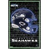 Seattle Seahawks 24.25'' x 35.75'' Framed Helmet Poster