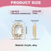 Unique Bargains Button Charms Jewelry Making Craft Acrylic Rhinestones 30 Pcs - 2 of 4