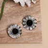 SOHI Women's Onyx Black Casual Drop Earrings - 2 of 4