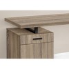 Vynxaria Computer Desk, Home Office, Laptop, Left, Right Set-up, Storage Drawers, 48"l, Work, Brown Laminate, Black Metal, Modern - 2 of 4