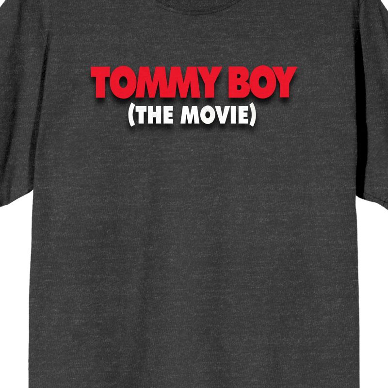 Tommy Boy The Movie Logo Crew Neck Short Sleeve Charcoal Heather Men's T-shirt, 2 of 4