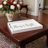 HomeRoots 16" White And Gold Merry and Bright Christmas Serving Tray With Handles - 2 of 4