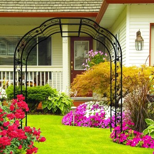 Osparple Garden Arch Trellis Metal Trellis for Climbing Plants Outdoor Rose Decoration Arch Trellis for Garden - 1 of 4