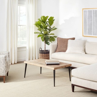 Pixel Wheat Woven Sisal and Wool 2x3 Rug