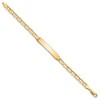 Black Bow Jewelry 14k Yellow Gold Anchor Link I.D. Bracelet - 8 Inch - 2 of 4