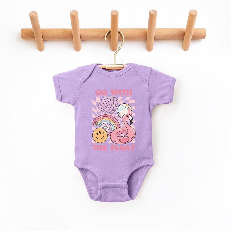 The Juniper Shop Go With The Float Pink Baby Bodysuit, 1 of 3