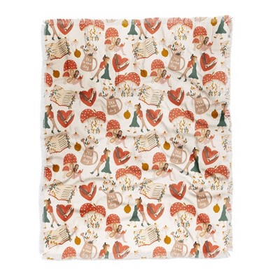 Dash and Ash Woodland Friends Woven Throw Blanket - Deny Designs