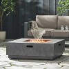 Square Iron Outdoor Fire Pit with 50,000 BTU and Sleek Metal Frame - 4 of 4
