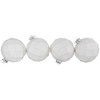 Northlight Glittered Christmas Glass Ball Ornaments - 3.75" (95mm) - White - 4ct - 3 of 4