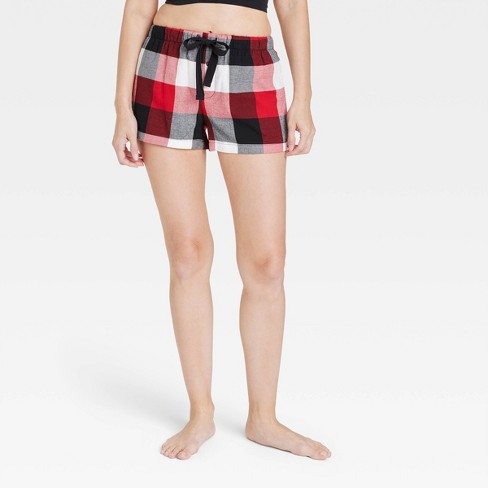 flannel shorts women