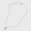 14K Gold Dipped Twisted Bubble Initial Necklace - A New Day™ Gold - 3 of 4