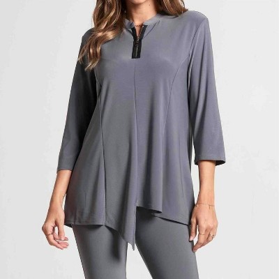 Women's Half Zip Tunic - Focus Fashion