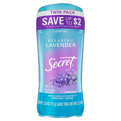 Secret Fresh Clear Gel and Deodorant for Women - Relaxing Refreshing Lavender - 2.6oz