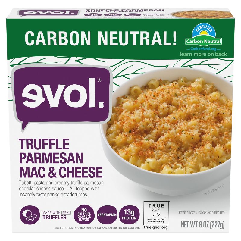Evol Frozen Truffle Parmesan Macaroni and Cheese Bowl - 8oz, 1 of 4