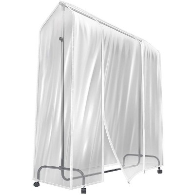 Sorbus 6 Ft Transparent Garment Rack Cover