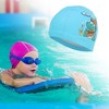 Unique Bargains Kid's Knitted PU Cartoon Crocodile Swim Cap 1 Pc - 2 of 4