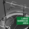 KTMBDW 33 Inch Portable Charcoal Grill ¨C Heavy-Duty Round BBQ Grill for Small Outdoor Barbecue, Camping, Travel, Tailgating & Backyard Cooking, Black - 4 of 4