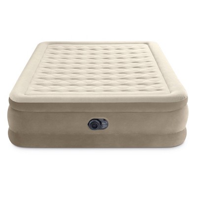 Intex Ultra Plush 20" Queen Air Mattress with 120V Internal Pump