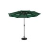 CAVINAS Aluminium 10FT Patio Umbrella with Crank,3 Tier Auto-tilt Market Patio Umbrella for Backyard,Poolside,Deck,Base Not Included - 2 of 4