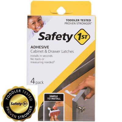 Safety 1st Adhesive Cabinet Latch For, Safety First Cabinet And Drawer Latches Instructions