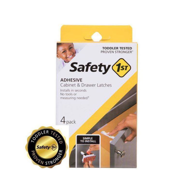Safety 1st Adhesive Cabinet Latch for Childproofing, 1 of 6
