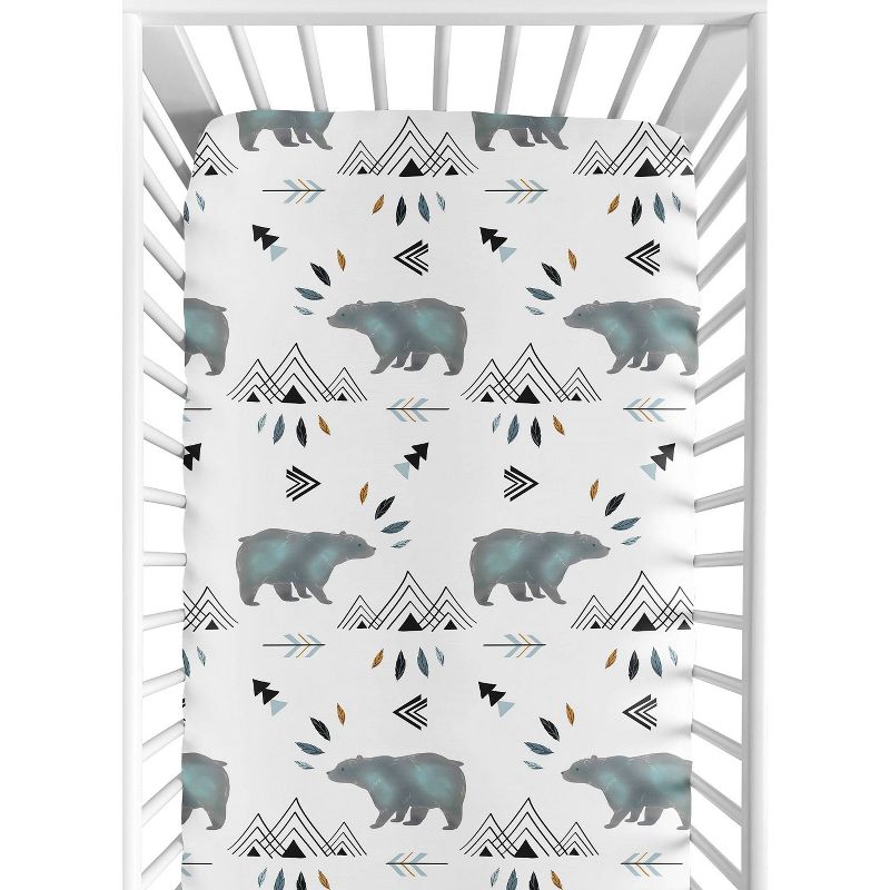 Sweet Jojo Designs Fitted Crib Sheet - Bear Mountain, 1 of 7