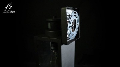 Matte Black Motion Sensor Outdoor Wall Lantern Set