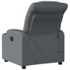 vidaXL Massage Recliner Chair Gray Faux Leather Medium to Large - 4 of 4
