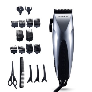 Brookstone Metallic T-Blade Hair Clipper Set – Precision Hair Cutting - 1 of 4