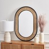 Cayce Mirror - 23.7" x 35.5" - MRR2020 - Black/Natural - Safavieh - 2 of 4