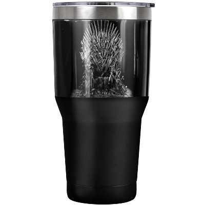 Game Of Thrones Iron Throne Metallic Photo Steel Tumbler 30oz Coffee Travel Mug