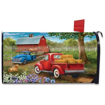 Country Lane Spring Magnetic Mailbox Cover Pickup Trucks Standard Briarwood Lane