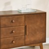 BEAFUP 47.3" Mid Century Sideboard Buffet Cabinet with Storage, Storage Cabinet with 2 Doors and 3 Drawers for Kitchen, Accent Console Table, Walnut - 4 of 4