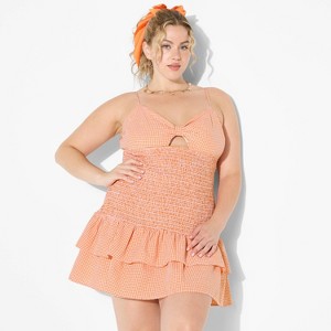 Women's Game Day Smocked Mini Skater Dress - Wild Fable™ - 1 of 3
