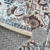 GlasFlength Rug Pads Vintage Bohemia Waterproof Extra Large Area Rugs Non-Slip Rug Pads Washable Rug for Room, White, 84"*60"*0.31" - 4 of 4