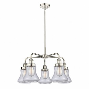 Bellmont - 5 Light Stem Hung Chandelier In Art Deco Style-15.25 Inches Tall and 24 Inches Wide - 1 of 1