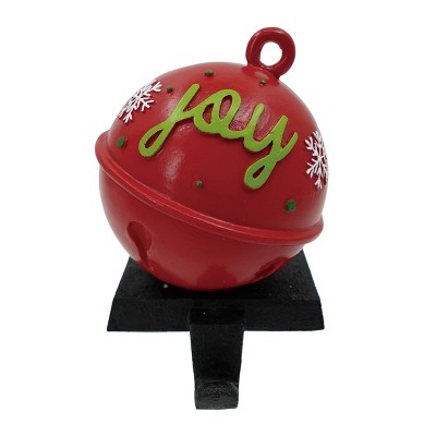 Transpac Resin Joy Ornament Stocking Holder Red Christmas Tree Decoration Indoor Gift Hostess Gifts Easy Care Holiday Cheer