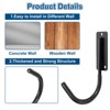 Unique Bargains Heavy Duty Garage Garden Storage Utility J Hooks 4 Pcs - 3 of 4