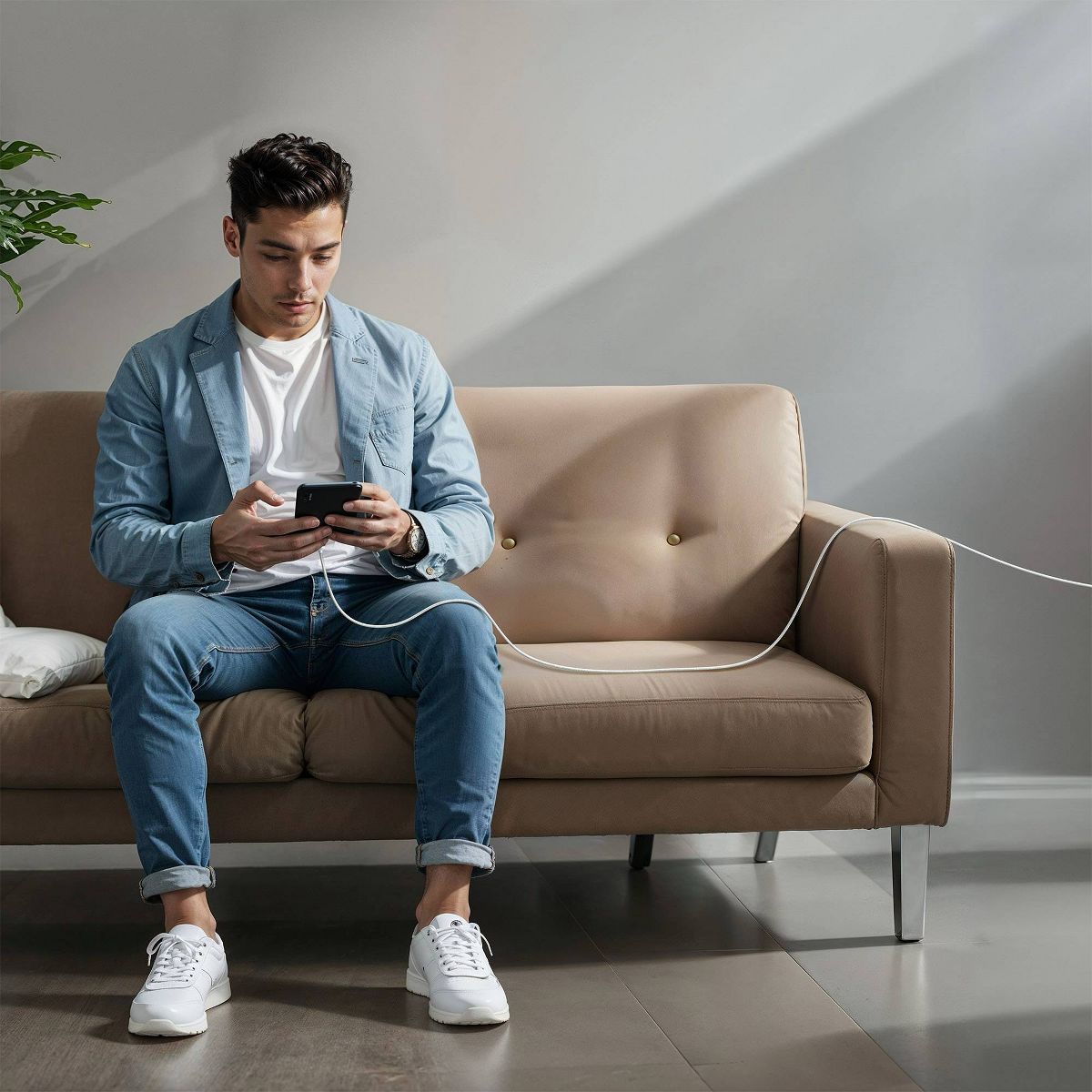 Anker 6' 240W USB-C to USB-C Cable - White - thumbnail 4
