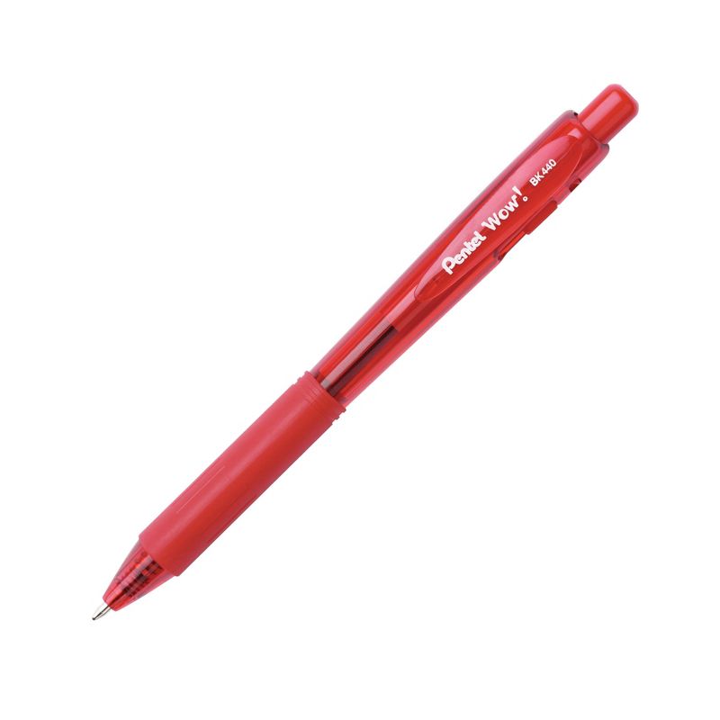 8ct Wow! Ballpoint Pens 1mm Black/Blue/Red - Pentel, 4 of 9