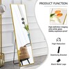 Sapphtopaz Full Length Mirror with Stand, Mirror Full Length with Solid Frame, Full Body Mirror for Bedroom, Living Room - 3 of 4