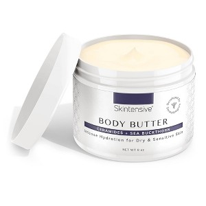 Skintensive Body Butter Unscented Hand and Body Moisturizer Cream 8 oz. 1 Count - 1 of 4