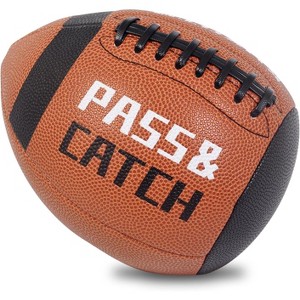 KUYOTQ PassCatch Training Football, Soft Leather Bounce Football Training Equipment to Improve Ball Control, Shooting, and Passing Skills (Reduced) - 1 of 4