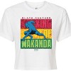 Women's - Marvel - Black Panther King of Wakanda Cropped Graphic T-Shirt - 2 of 4