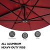 CASAINC 10x13 ft Square Cantilever Umbrella With 4-Piece Base Included - 3 of 4