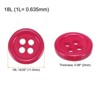 Unique Bargains Sewing Resin Round Flat 4-Hole Replacement Craft Buttons 20 Pcs - 2 of 4